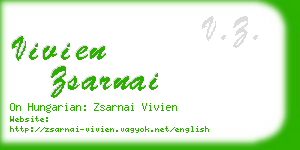 vivien zsarnai business card